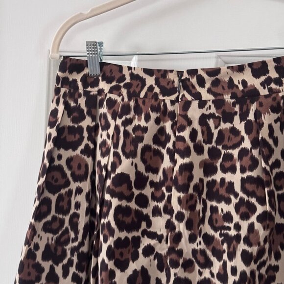 Banana Republic Brown Cheetah Print Skirt Size 0 - Picture 10 of 12